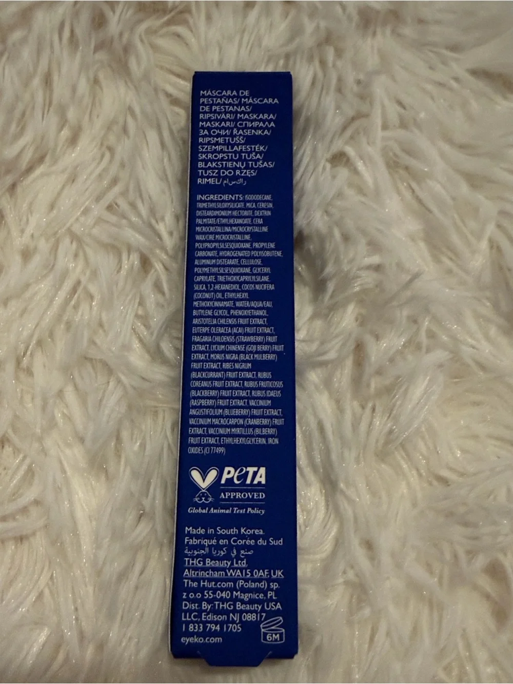 Eyeko London Beach Waterproof Black Mascara Volume & Lift NIB Full Size
